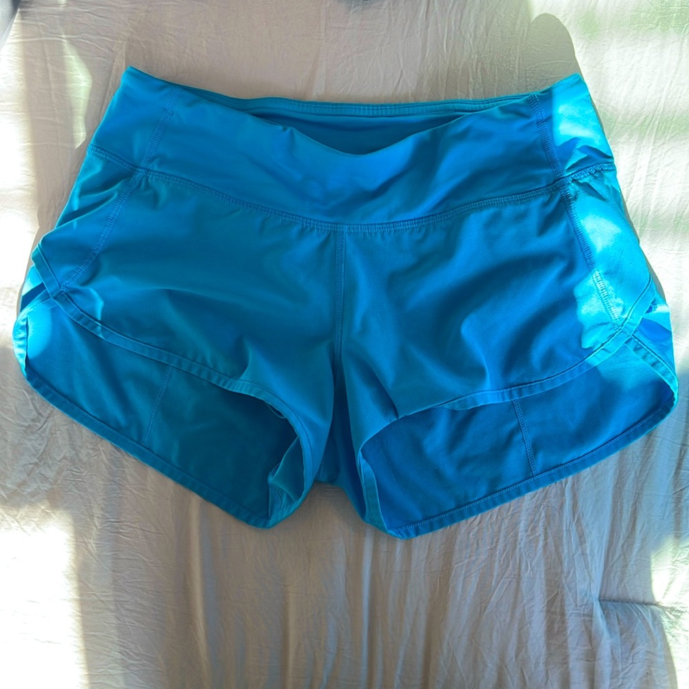 Baby blue lulu lemon shorts